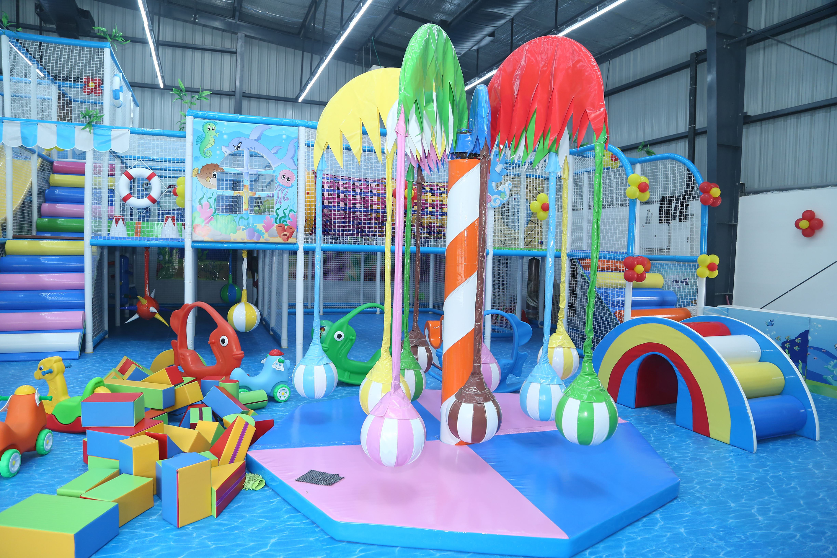 bouncy house play area
